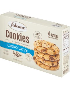 Печенье Cookies сахарное с молочным шоколадом 200г Falcone