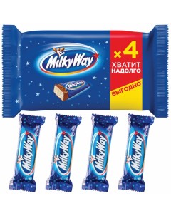 Шоколадный батончик 4штx26г уп 2шт Milky way