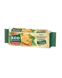 Крекер с пищевыми волокнами картофелем и зеленью 175г 2шт Eco botanica