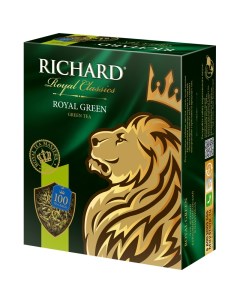 Чай Royal Green зеленый 100 пакетиков по 2г Richard