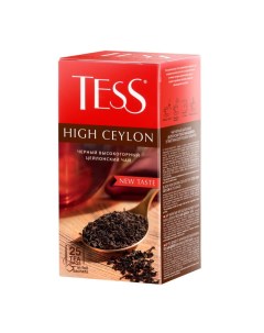 Чай черный пакетированный High Ceylon 2 25гх25пак 2шт Tess