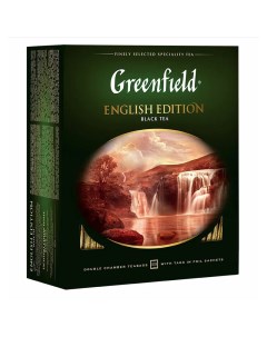 Чай English Edition черный 100 фольг пакетиков по 2г Greenfield