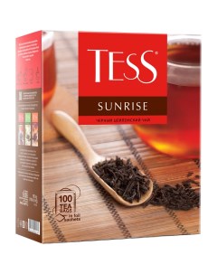 Чай Sunrise черный 100 фольг пакетиков по 1 8г Tess
