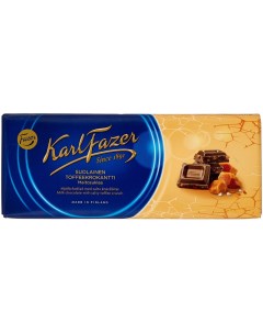 Шоколад Karl Молочный с крошкой из соленой мягкой карамели 200г Fazer