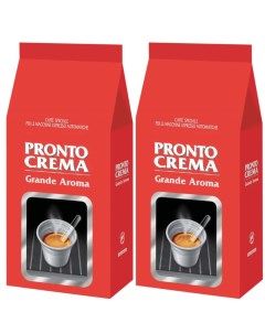 Кофе зерновой Pronto Crema 2 шт по 1 кг Lavazza