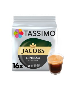 Кофе Jacobs Espresso Classico в капсулах 118 4 г Tassimo