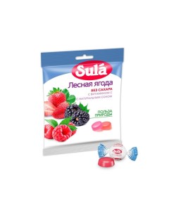Леденцы Лесная ягода без сахара 60г Sula
