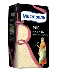 Рис белый длиннозерный индика 1 кг Mistral