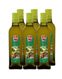 Оливковое масло Extra Virgen стеклянная бутылка 500 мл 6 шт Itlv