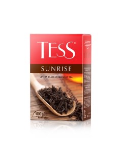 Чай Sunrise листовой черный 100г 0587 15 2шт Tess