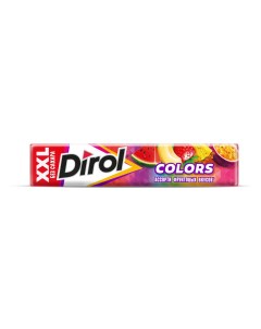 Жевательная резинка Colors ХХL без сахара ассорти фруктовых вкусов 19 г Dirol
