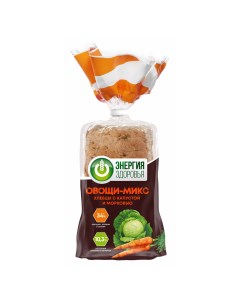 Хлебцы Овощи Микс c капустой и морковью 240 г Энергия здоровья