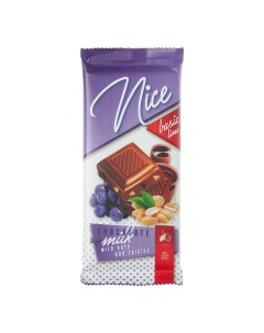 Шоколад молочный Nice с арахисом и изюмом 80 г Chocoyoco