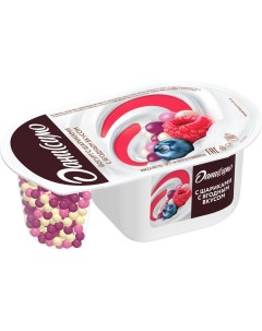 Йогурт с рисовыми шариками со вкусом клубники и шоколада 6 9 105 г Даниссимо