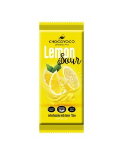 Шоколад Lemon Sour молочный лимон 100 г Chocoyoco