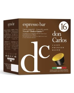 Кофе в капсулах Espresso Bar DG 16шт уп Don carlos