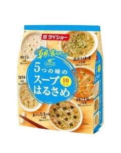 Суп с лапшой Харусаме 5 вкусов 10шт 152 8г Japan Daisho