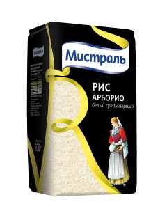 Рис арборио белый среднезерный 500 г Mistral