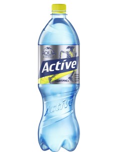 Вода питьевая Active Цитрус со вкусом лимона негазированная 1 л Aqua minerale