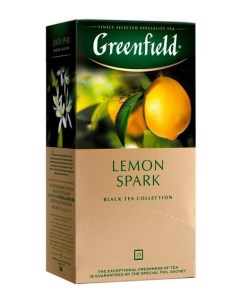 Чай черный Lemon Spark 25 пакетиков Greenfield