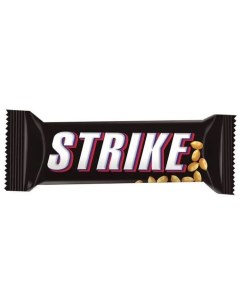 Батончик Strike шоколадный с карамельной начинкой и жареным арахисом 40 г Crafers