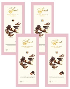 Конфеты шоколадные с начинкой пралине в розовой упаковке 125 г 4 шт Ameri