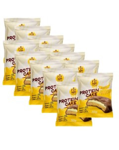 Протеиновое печенье Protein Cake Банановый пудинг 12 шт по 70 г Fit kit