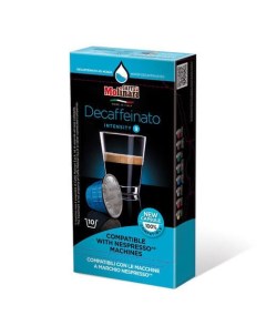 Кофе в капсулах Decaffeinato Декафинато без кофеина упаковка 10 шт Molinari