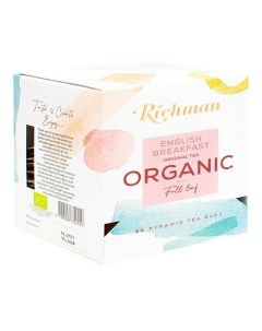 Чай черный Organic в пирамидках 2 г х 20 шт Richman