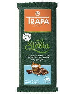 Шоколад молочный со стевией 75 г Trapa