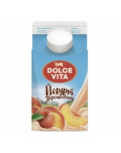Йогурт питьевой персиковый 2 5 450 г Dolce vita