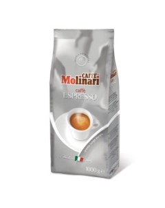 Кофе в зернах Espresso Эспрессо вакуумный пакет с клапаном 1 кг Molinari