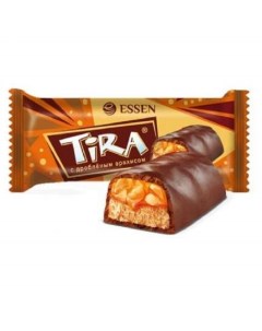 Конфеты TIRA mini Тира мини глазированные с дробленым арахисом пакет 1 кг Essen