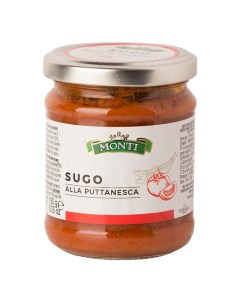 Соус Путтанеска томатный для спагетти и пасты 180 г Monti