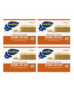 Хлебцы тонкие Delicate Crisp Sesame sea salt 190г х 4шт Wasa