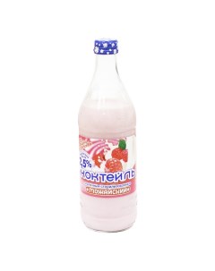 Молочный коктейль с ароматом малины 2 5 БЗМЖ 450 мл Можайский