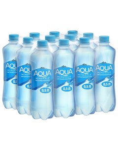Вода питьевая негазированная 12 штук по 0 5 л Aqua minerale