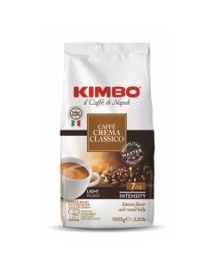 Кофе Dolce Crema натуральный жареный в зернах пакет 1 кг Kimbo