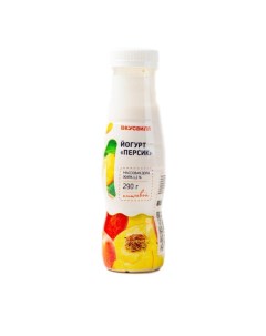 Питьевой йогурт Персик 1 2 БЗМЖ 290 г Вкусвилл