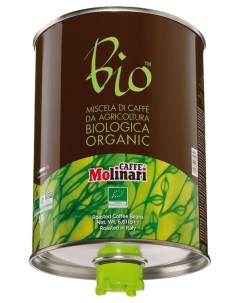 Кофе в зернах bio organic 3000 г Molinari