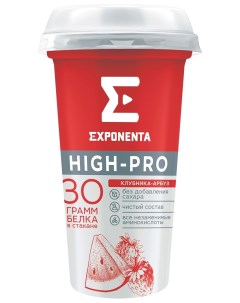 Кисломолочный напиток High Pro Клубника арбуз 0 250 г Exponenta