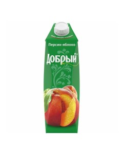 Напиток сокосодержащий яблоко персик 0 97 л Добрый