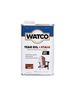 Масло тиковое для дерева и мебели TEAK OIL STAIN тонирующее Лесной орех 0 946 л Watco