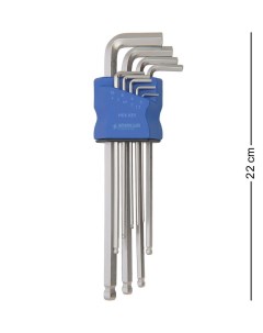 Ключи имбусовые HEX 1 5 10 мм удлиненные набор ключей 9 шт Spark lux