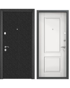 Дверь входная Torex для квартиры металлическая Flat L 950х2050 правый черный белый Torex стальные двери