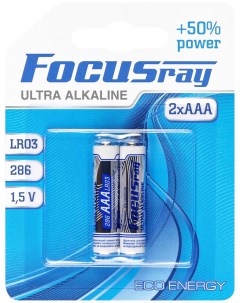 Батарейки ULTRA ALKALINE LR03 BL2 2 24 288 Focusray