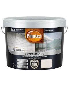 Краска с эффектом самоочистки для защиты древесины до 16 лет Extreme One Pinotex