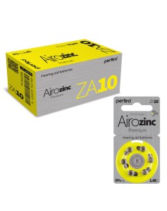 Батарейка ZA10 6BL Airozinc Premium 60 шт Perfeo