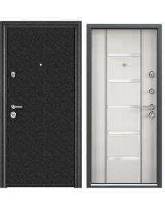 Дверь входная для квартиры металлическая Torex Defender 950х2100 правый черный бежевый Torex стальные двери