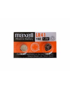 Батарейка щелочная LR41 384 392 G3 комплект 2 штуки Maxell